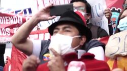 VOICED : Sindicatos de Ecuador protestan contra alza de precios del combustible News Clip
