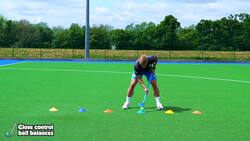 Striking - (Hockey) Close control ball balances Instructional Video
