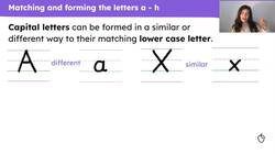 Matching lower case letters with their capital letters Instructional Video