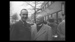 US President-elect Dwight Eisenhower meets his son John in Washington, DC, then meets with his Cabinet in NY City just before his inauguration News Clip