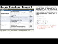 Glasgow Coma Scale EXPLAINED + 2 Example Questions Instructional Video