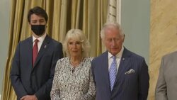 Charles, Camilla and Trudeau attended a reception at Rideau Hall News Clip