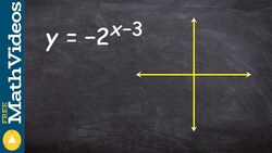 Graph the parent graph then transform it based on the function, y = -2^(x-3) Instructional Video