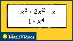 Simplifying rational expressions with negative signs Instructional Video
