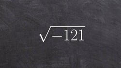 Tutorial Learn how to take square root of a negative number using imaginary i term ex 7, root(-121) Instructional Video