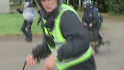 Police riot training practice News Clip