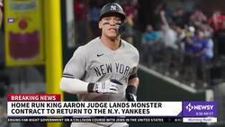 Aaron Judge Lands 9-Year, $360M Deal To Remain With New York Yankees News Clip