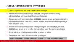 Oracle Database Administration from Zero to Hero - Administrative Accounts and Privileges Instructional Video