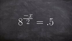 Solving an exponential equation with a rational power Instructional Video