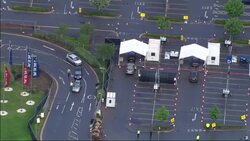 Drive through Covid-19 testing centre at Ikea Wembley News Clip