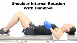 Shoulder Internal Rotation With Dumbbell Instructional Video