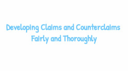 Developing Claims and Counterclaims Instructional Video