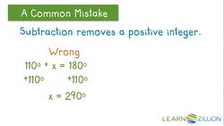 Using Supplementary Angles to Find Unknown Angle Measures Instructional Video