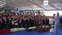Italy's Giorgia Meloni throws her hat in the ring for EU elections News Clip