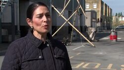Priti Patel visits a police training facility News Clip