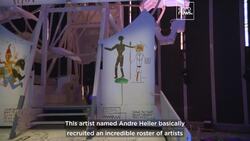 Lost masterpieces by Keith Haring and Jean-Michel Basquiat revived at Luna Luna amusement park News Clip