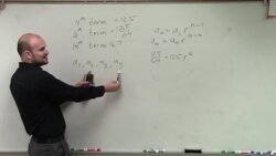 Given two terms find the nth term of a geometric sequence Instructional Video