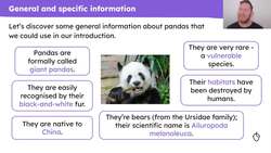 Researching information about pandas' appearance and physical features Instructional Video