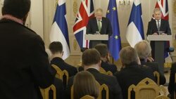 Boris Johnson and President of Finland press conference News Clip