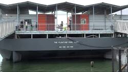 Bronxites enjoy sunny Fourth of July at Barretto Point Parks floating pool News Clip