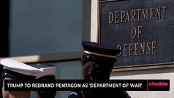 Trump to Rebrand Pentagon As 'Department of War' News Clip