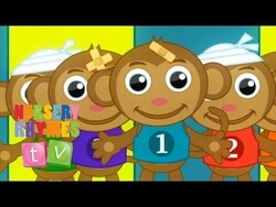 FIVE LITTLE MONKEYS | Classic Nursery Rhymes | English Songs For Kids | Nursery Rhymes TV Instructional Video