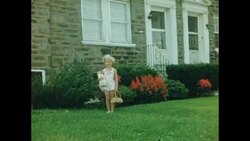 Child Dressed as Native American, 1950s Stock Footage