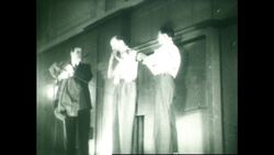 They Made News, Part 1 - body piercer, Mirin Dajo, 1947 Stock Footage