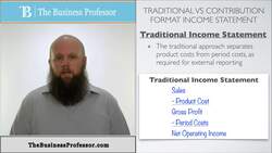 Contribution Format Income Statement Instructional Video