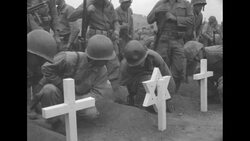 Marines from US 1st Marine Division locate the graves at cemetery in Inchon and honor their buddies who died in liberation of Seoul News Clip