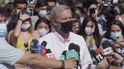 CLEAN : Chile presidential candidate Jose Kast casts his vote in family hometown News Clip