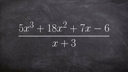 Dividing polynomials using synthetic division Instructional Video