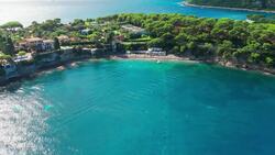 Drone Views of Saint-Jean-Cap-Ferrat: French Riviera's Hidden Gem Stock Footage