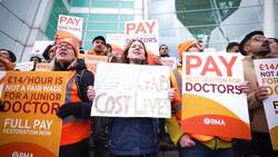 Junior doctors strike in London News Clip