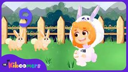 Easter Bunny Song | Ten Easter Bunnies | Easter Songs for Kids | The Kiboomers Instructional Video