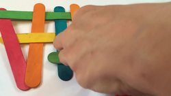 Science Bites  - How to make a Lolly Stick Chain Reaction Instructional Video