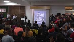 Women in Latin America protest violence Instructional Video