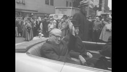 New York City parade for visiting Italian President Giovanni Gronchi News Clip