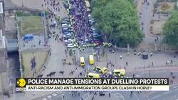 UK Protest: Police Clash with Protesters at Anti-Asylum Hotel Demonstrations Across UK News Clip