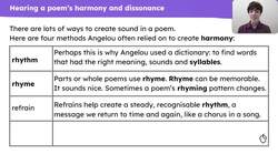 Refining poems: harmony and dissonance Instructional Video