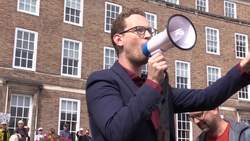Bristol MPs make speeches at rally in city centre News Clip