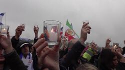 Supporters hold vigil for anniversary of October 7 attack News Clip