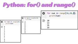 Python Lesson 27: range() in a for-loop Instructional Video
