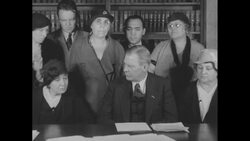 During Great Depression, Illinois state's attorney in Chicago John A. Swanson promises legal action against business magnate Samuel Insull News Clip