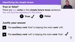 Writing sentences in the simple present, past and future tense Instructional Video