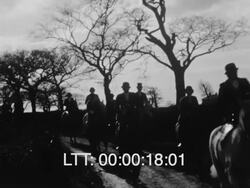 Fox hunting 1930s Stock Footage
