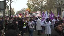 VOICED : Huelga y movilizaciones masivas para decir no a reforma de pensiones en Francia News Clip