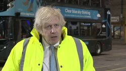 Boris Johnson Visit to Coventry Bus Depot News Clip