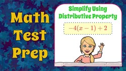 Distribute to Simplify an Expression Instructional Video