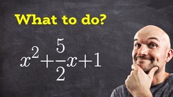 Factor a Quadratic with a fraction What to do? Instructional Video